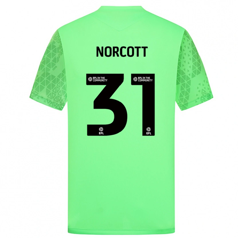Danxen Dames Tom Norcott #31 Lichtgroen Keepersshirt 2025/26 T-Shirt