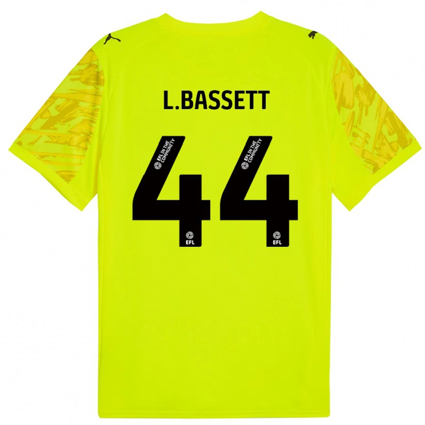 Danxen Dames Louis Bassett #44 Fluorescerend Groen Zwart Keepersshirt 2025/26 T-Shirt