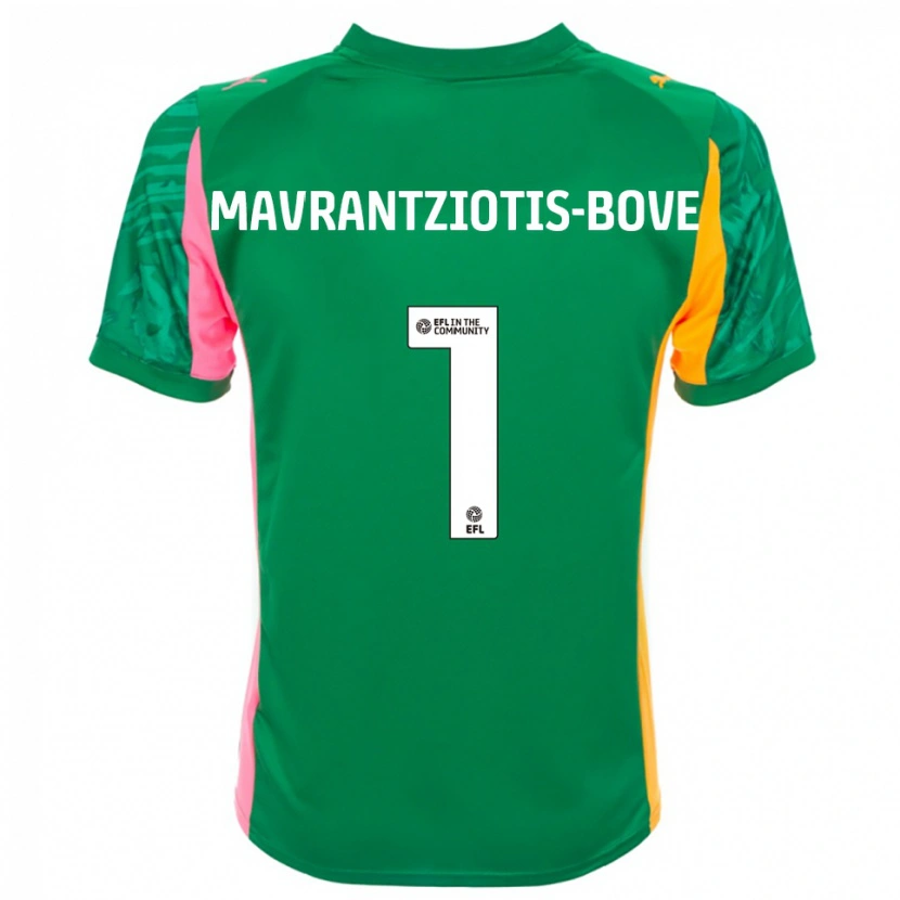 Danxen Dames Kane Mavrantziotis-Bove #1 Groen Roze Wit Keepersshirt 2025/26 T-Shirt