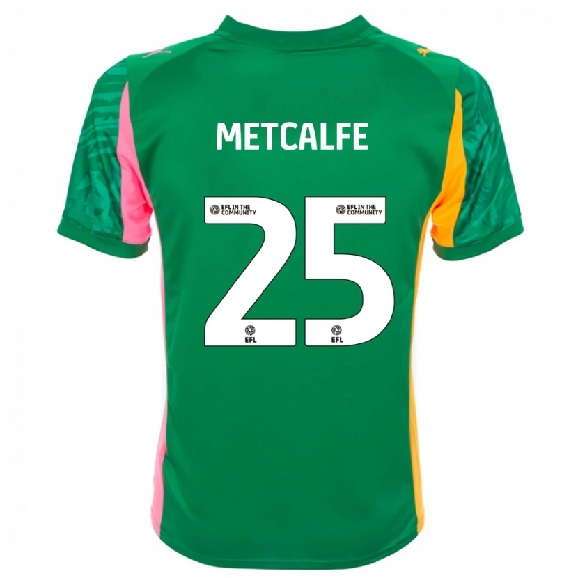 Danxen Dames Max Metcalfe #25 Groen Roze Wit Keepersshirt 2025/26 T-Shirt