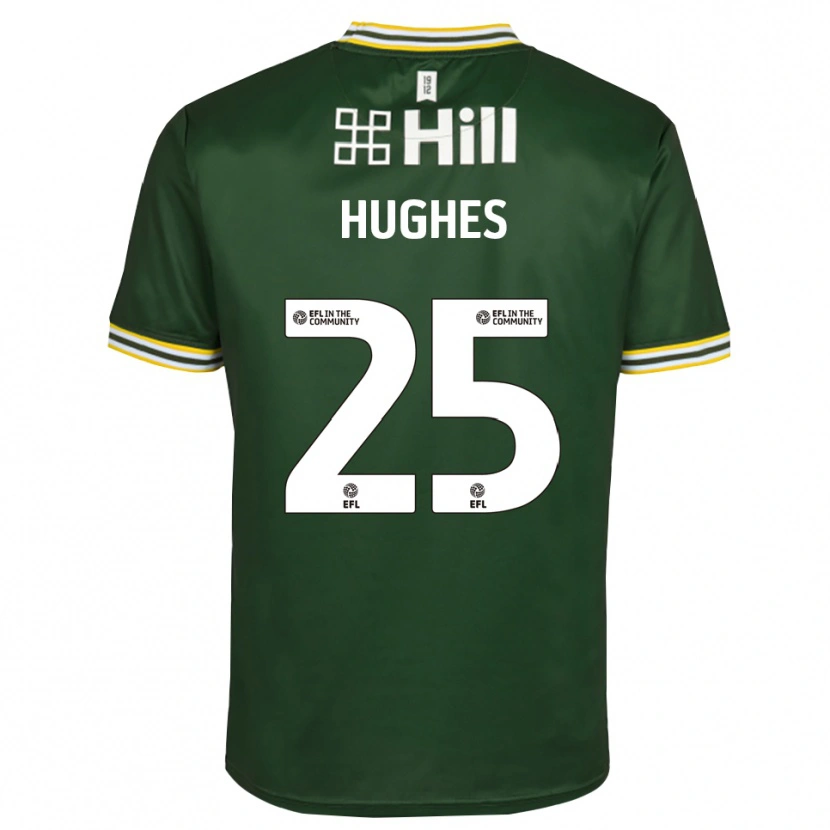 Danxen Dames Ben Hughes #25 Donkergroen Wit Keepersshirt 2025/26 T-Shirt