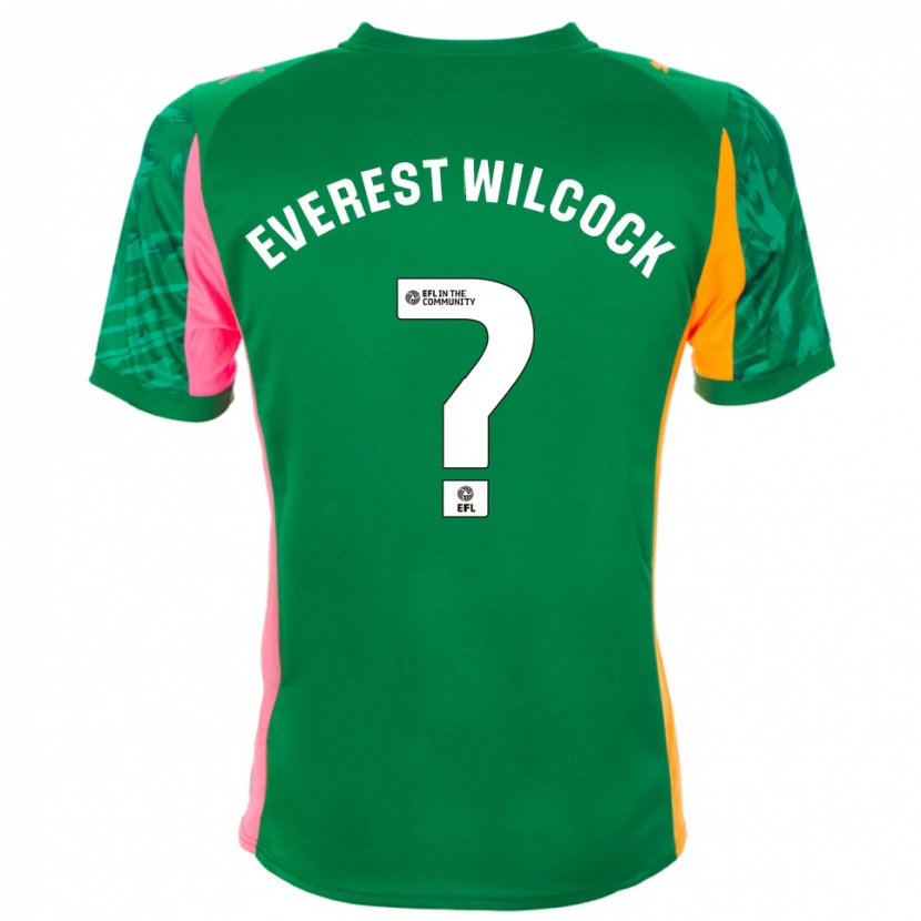 Danxen Dames Tom Everest Wilcock #0 Groen Roze Oranje Keepersshirt 2025/26 T-Shirt