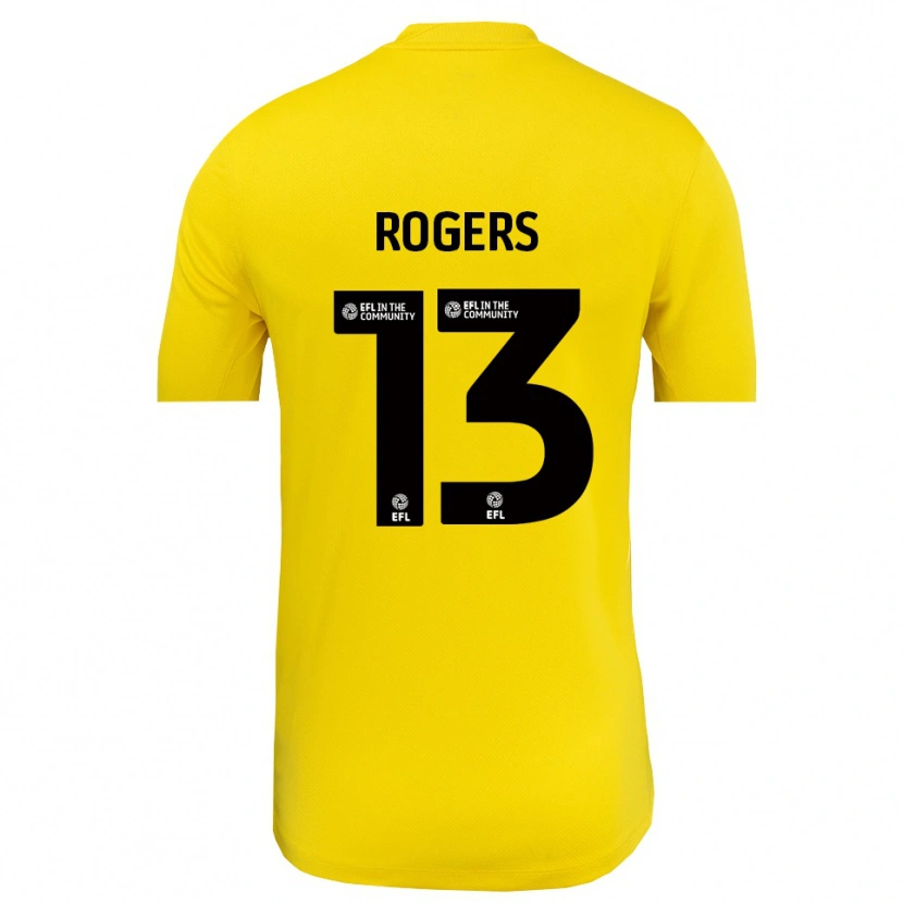 Danxen Dames Hayden Rogers #13 Geel Zwart Keepersshirt 2025/26 T-Shirt