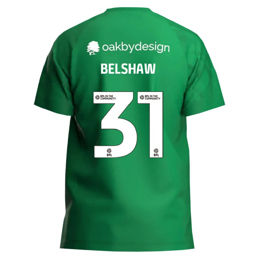 Danxen Dames James Belshaw #31 Groen Wit Keepersshirt 2025/26 T-Shirt