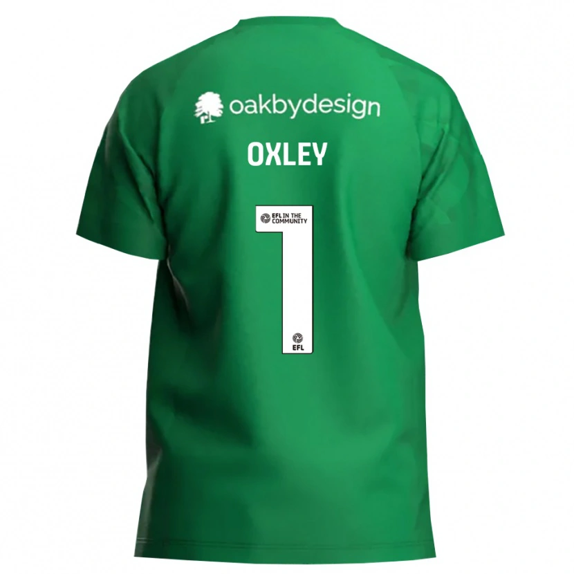 Danxen Dames Mark Oxley #1 Groen Wit Keepersshirt 2025/26 T-Shirt