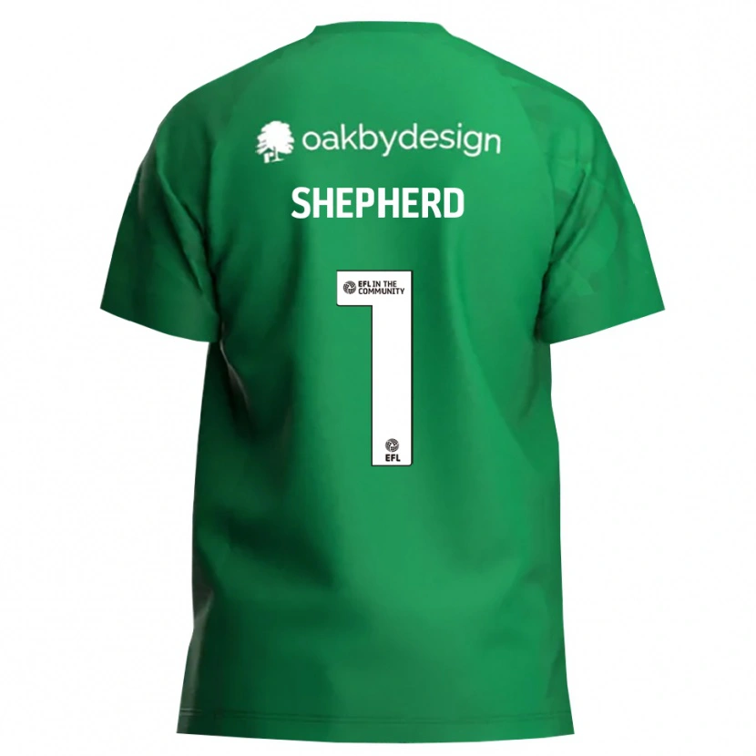 Danxen Dames Frankie Shepherd #1 Groen Wit Keepersshirt 2025/26 T-Shirt