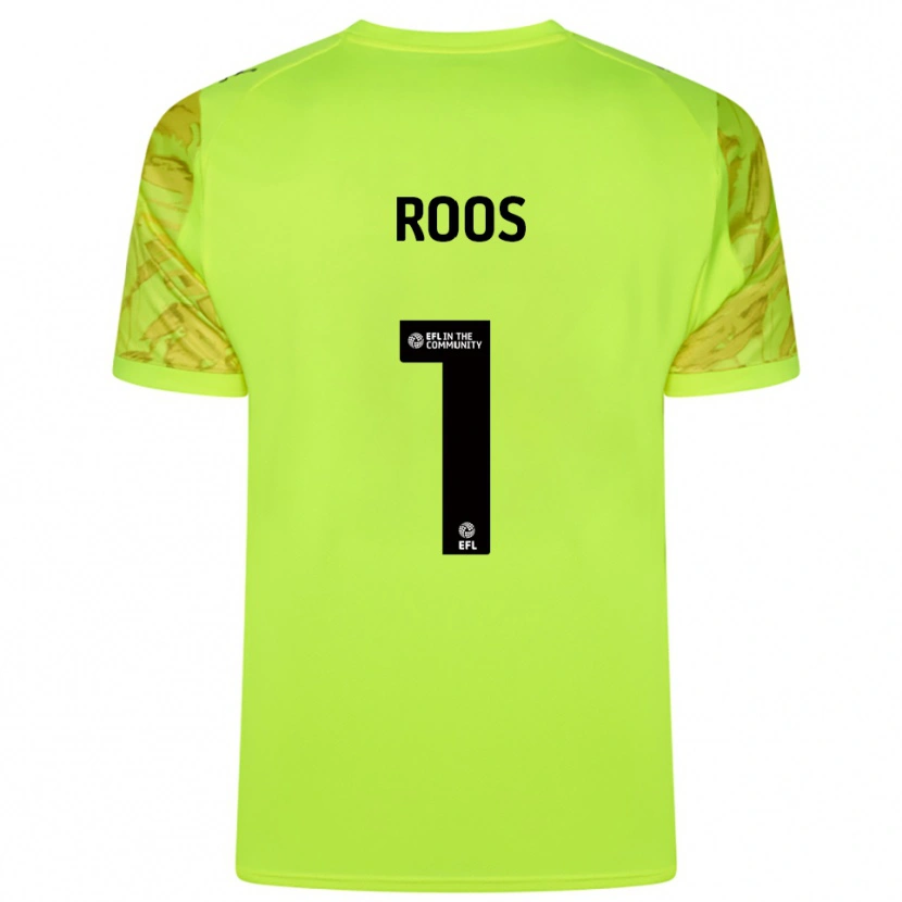 Danxen Dames Kelle Roos #1 Fluorescerend Groen Keepersshirt 2025/26 T-Shirt