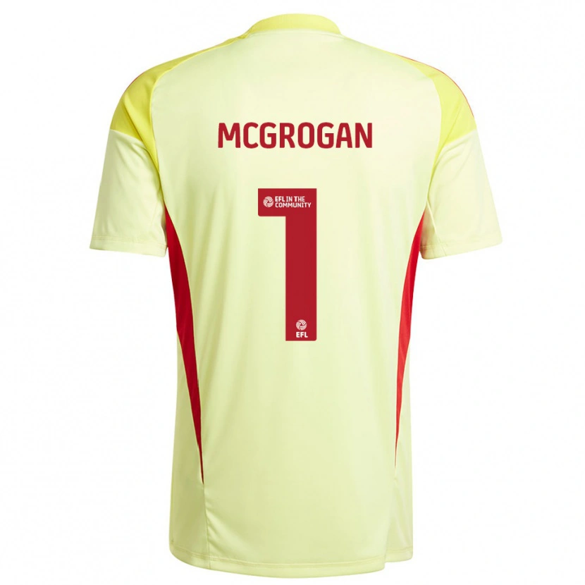 Danxen Dames Emily Mcgrogan #1 Lichtgeel Keepersshirt 2025/26 T-Shirt