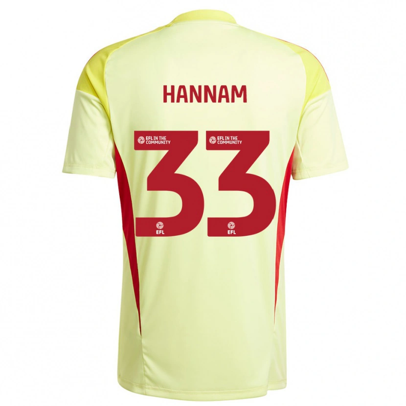 Danxen Dames Shawna Hannam #33 Lichtgeel Keepersshirt 2025/26 T-Shirt