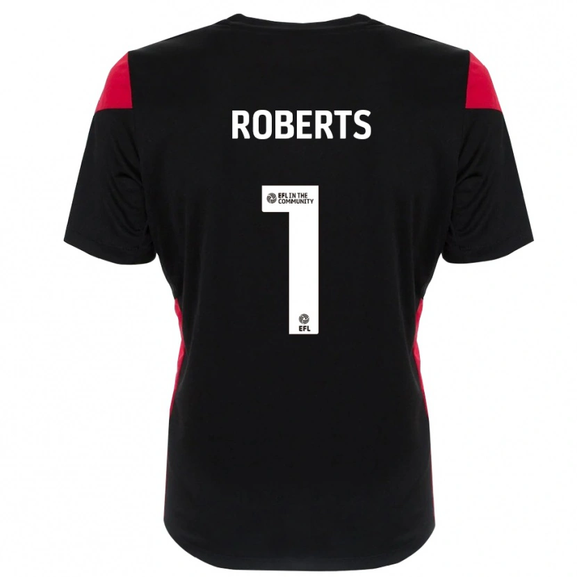 Danxen Dames Myles Roberts #1 Zwart Wit Keepersshirt 2025/26 T-Shirt