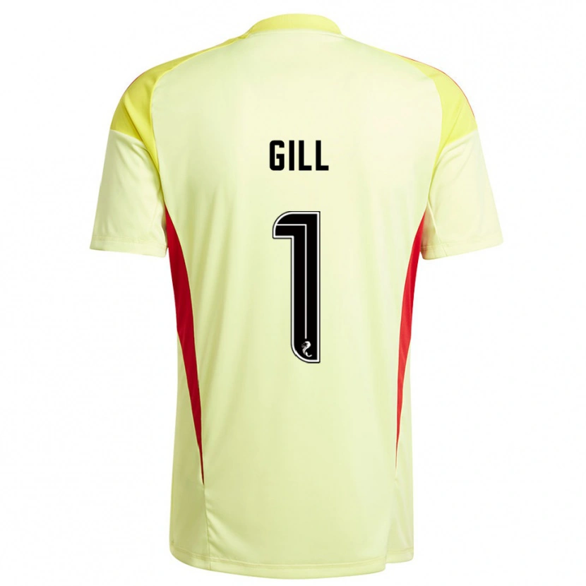 Danxen Dames Marcus Gill #1 Geel Rood Keepersshirt 2025/26 T-Shirt