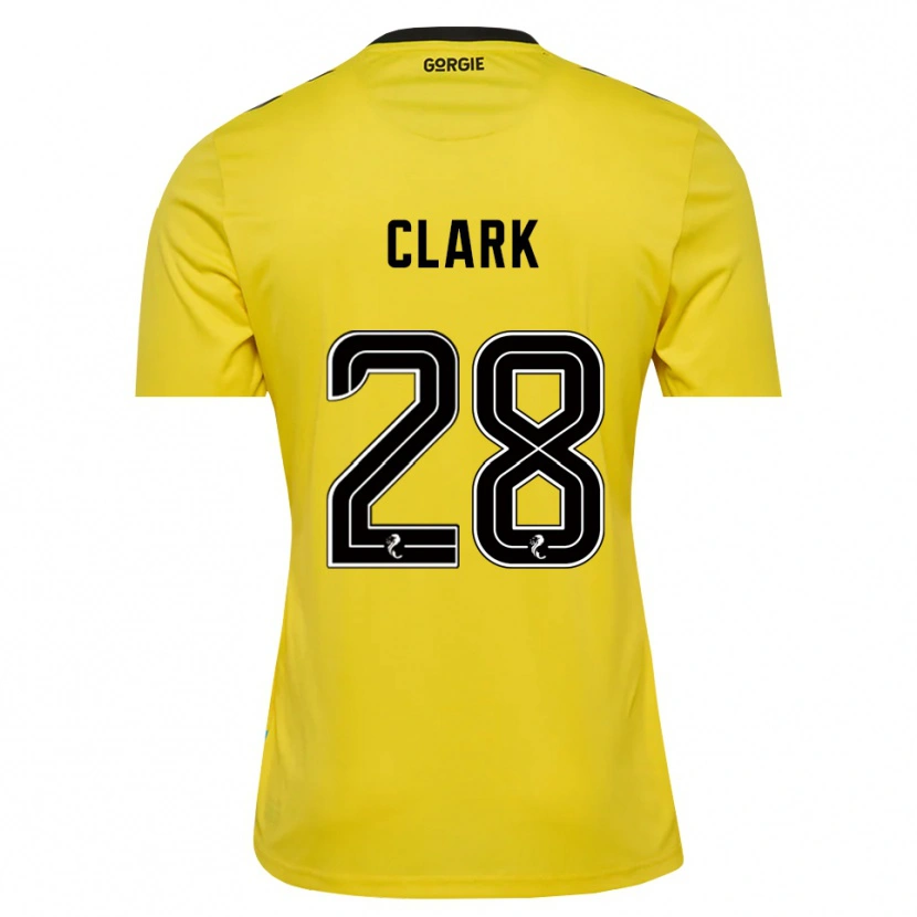Danxen Dames Zander Clark #28 Geel Rood Zwart Keepersshirt 2025/26 T-Shirt