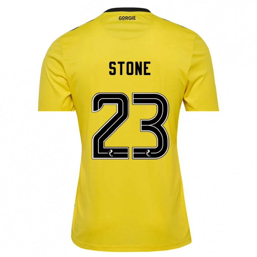 Danxen Dames Harry Stone #23 Geel Rood Zwart Keepersshirt 2025/26 T-Shirt