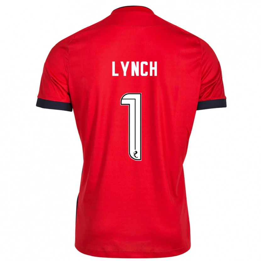 Danxen Dames Ruaridh Lynch #1 Rood Wit Keepersshirt 2025/26 T-Shirt