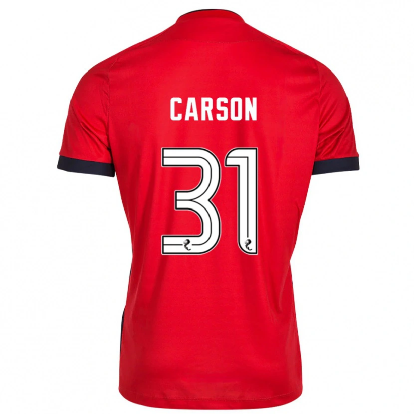 Danxen Dames Trevor Carson #31 Rood Wit Keepersshirt 2025/26 T-Shirt
