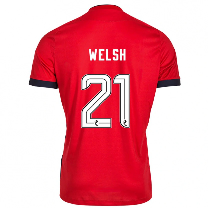 Danxen Dames Tom Welsh #21 Rood Wit Keepersshirt 2025/26 T-Shirt