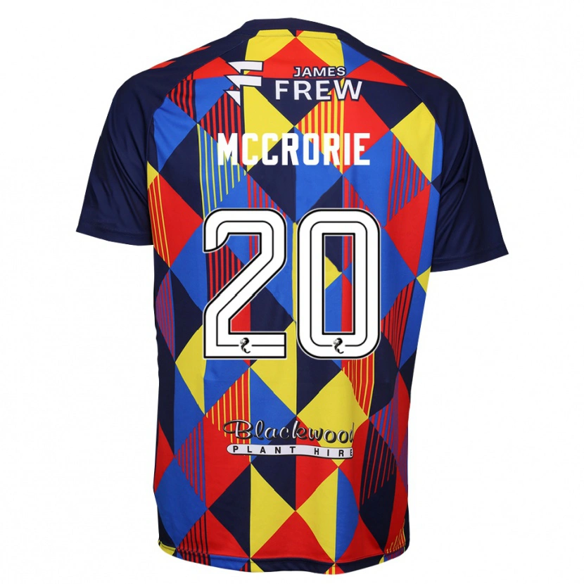 Danxen Dames Robby McCrorie #20 Koningsblauw Rood Keepersshirt 2025/26 T-Shirt