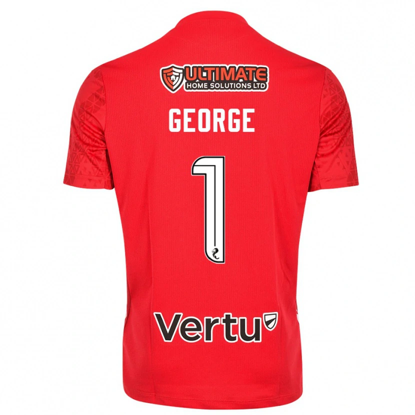 Danxen Dames Shamal George #1 Rood Wit Keepersshirt 2025/26 T-Shirt