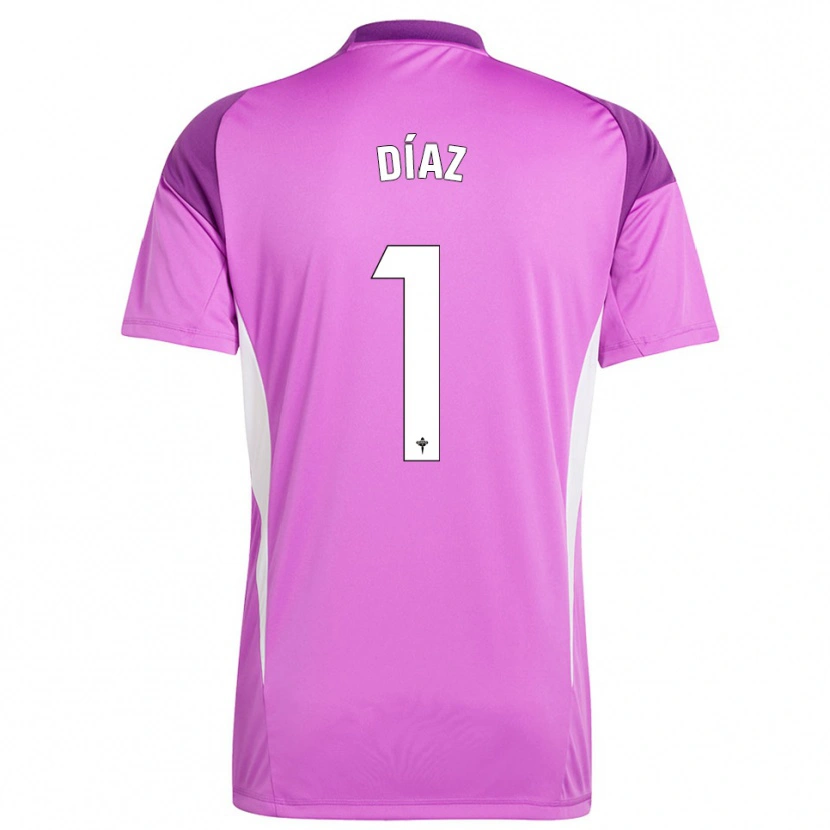 Danxen Dames Lucas Díaz #1 Paars Wit Keepersshirt 2025/26 T-Shirt