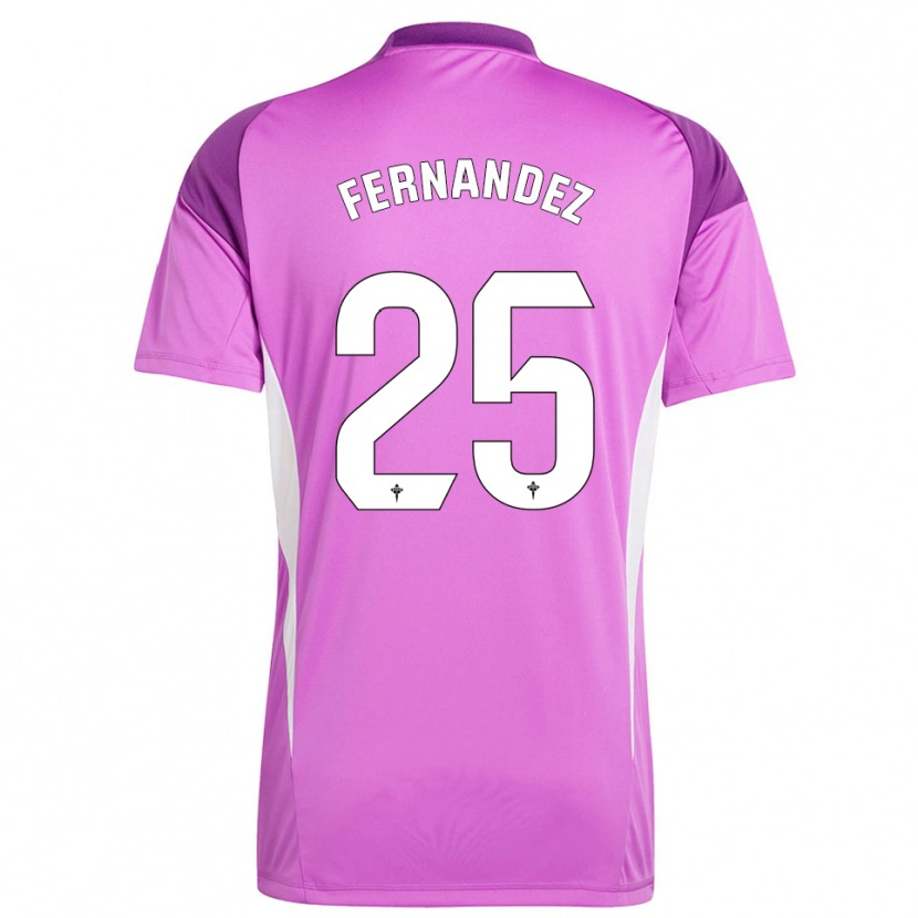 Danxen Dames César Fernández #25 Paars Wit Keepersshirt 2025/26 T-Shirt