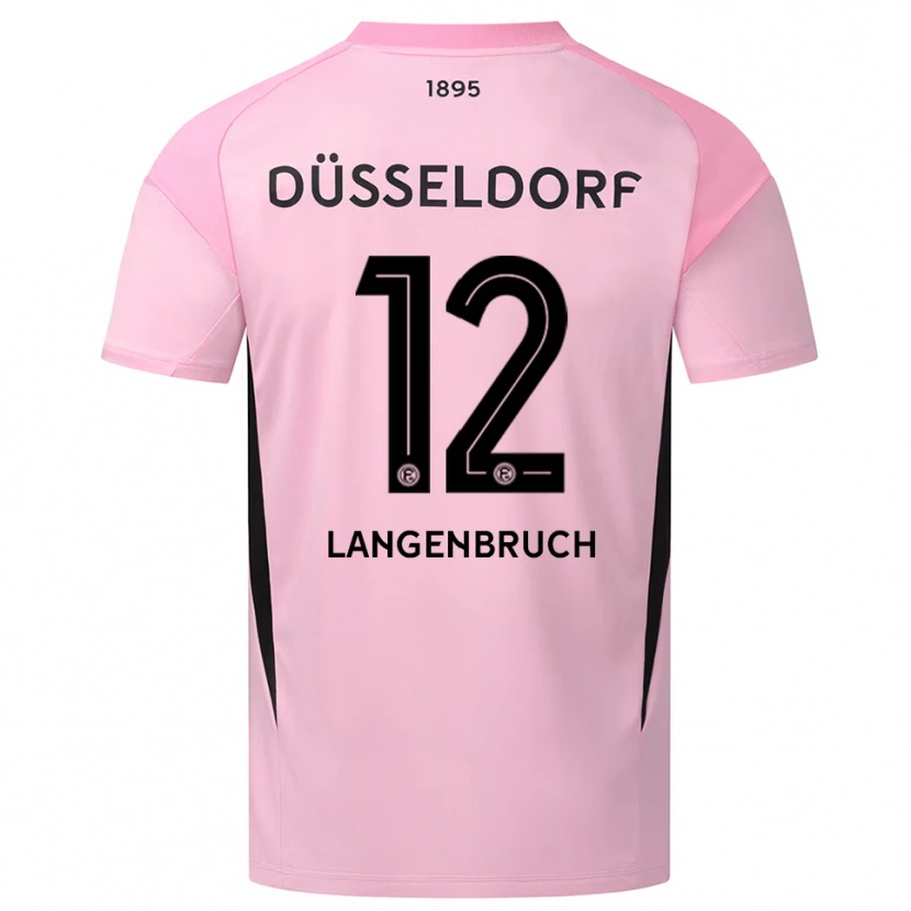 Danxen Dames Linus Langenbruch #12 Roze Zwart Keepersshirt 2025/26 T-Shirt