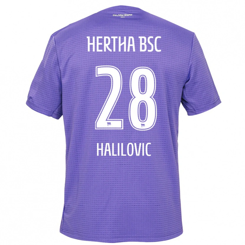 Danxen Dames Din Halilovic #28 Paars Wit Keepersshirt 2025/26 T-Shirt