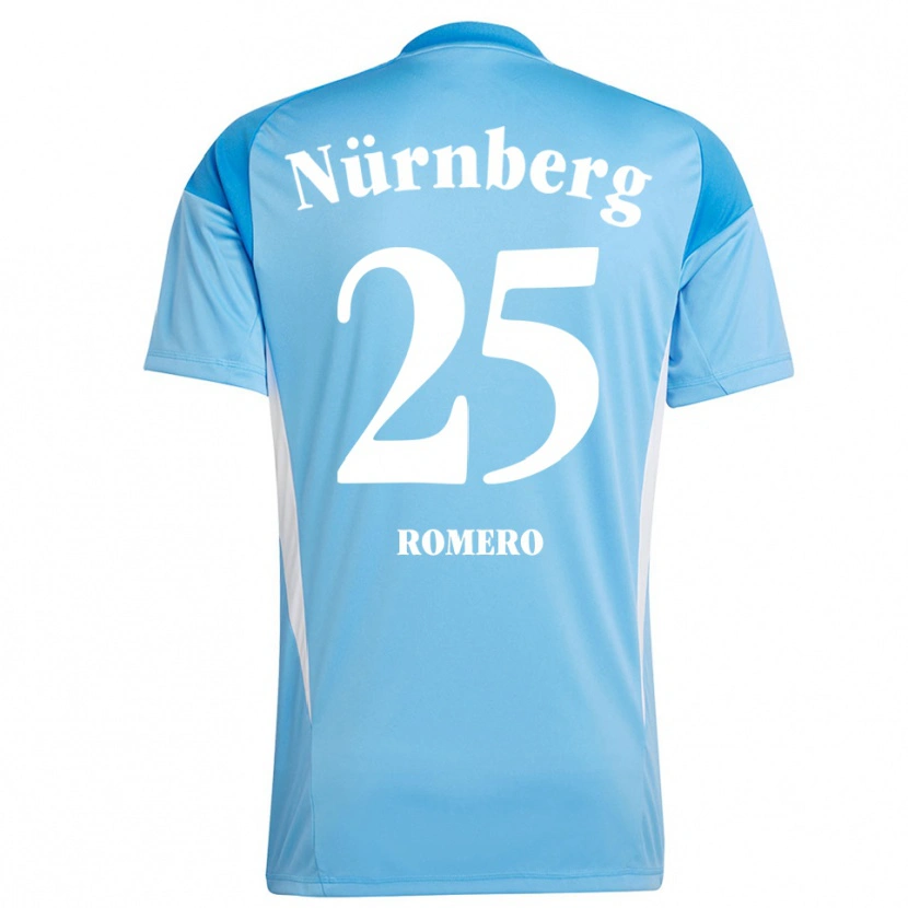 Danxen Dames Lourdes Romero #25 Hemelsblauw Wit Keepersshirt 2025/26 T-Shirt