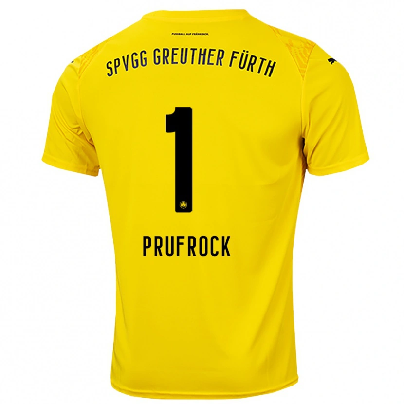 Danxen Dames Silas Prüfrock #1 Geel Zwart Keepersshirt 2025/26 T-Shirt