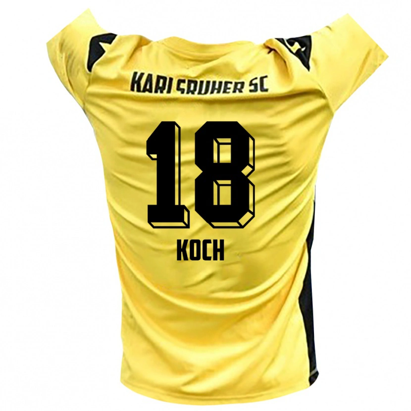 Danxen Dames Aki Koch #18 Geel Zwart Keepersshirt 2025/26 T-Shirt