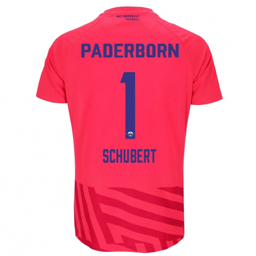 Danxen Dames Markus Schubert #1 Rood Zwart Keepersshirt 2025/26 T-Shirt