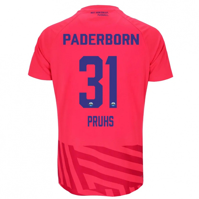 Danxen Dames Florian Pruhs #31 Rood Zwart Keepersshirt 2025/26 T-Shirt