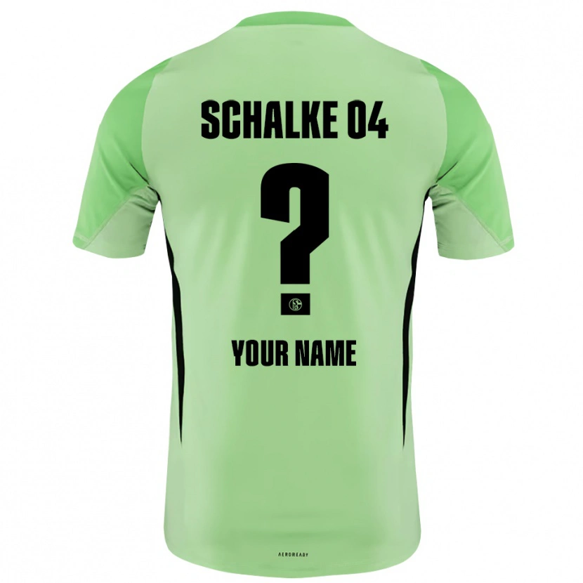 Danxen Dames Schalke 04 Licht Groen Zwart Keepersshirt 2025/26 T-Shirt