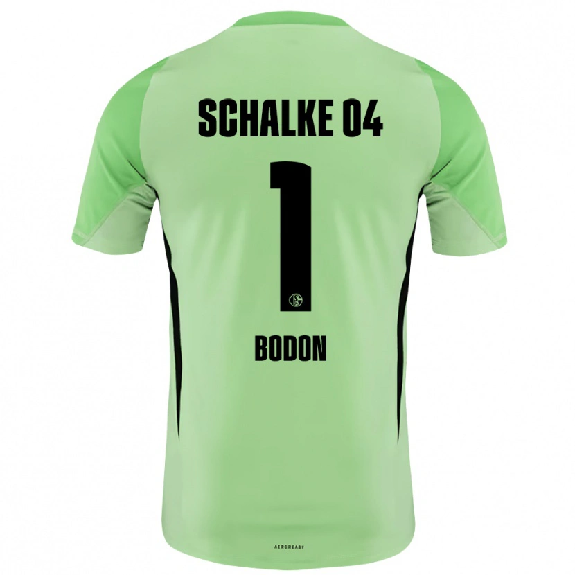 Danxen Dames Nick Bodon #1 Licht Groen Zwart Keepersshirt 2025/26 T-Shirt