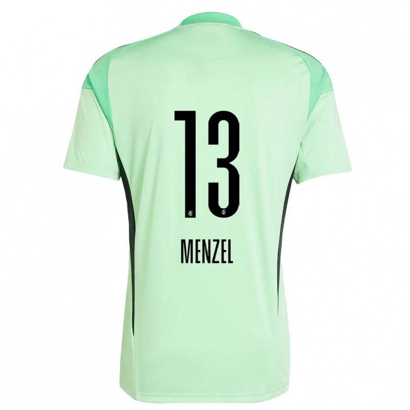 Danxen Dames Phillip Menzel #13 Licht Groen Zwart Keepersshirt 2025/26 T-Shirt