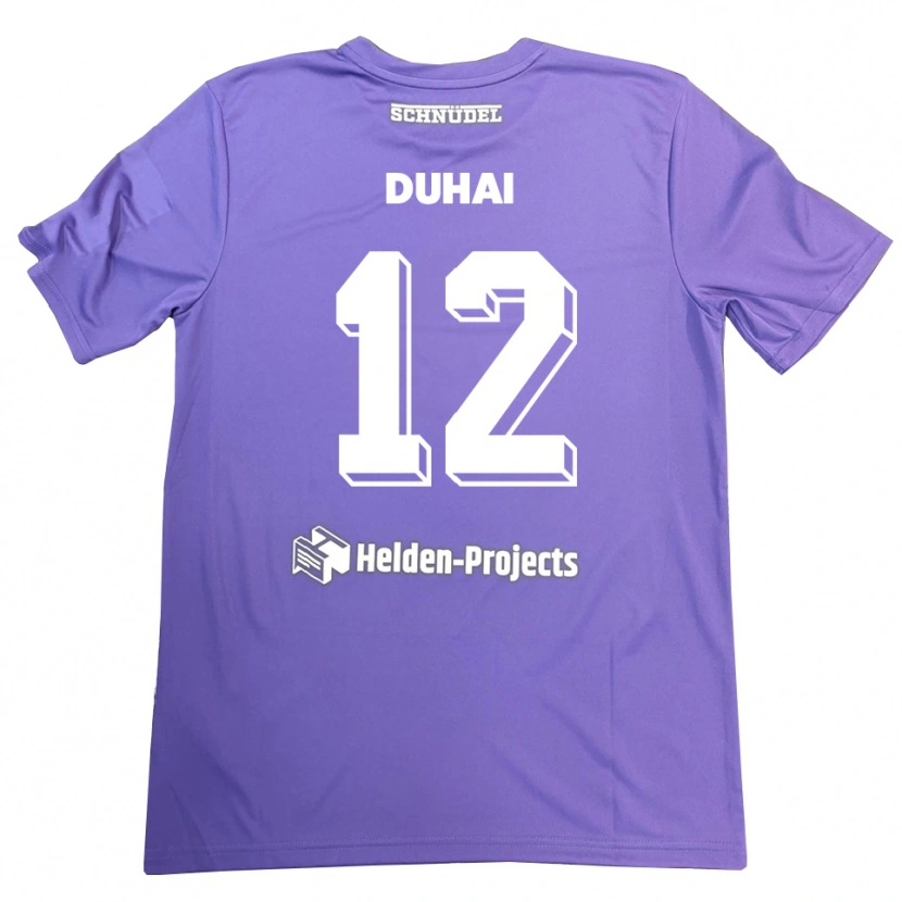 Danxen Dames Konstantin Duhai #12 Paars Wit Keepersshirt 2025/26 T-Shirt
