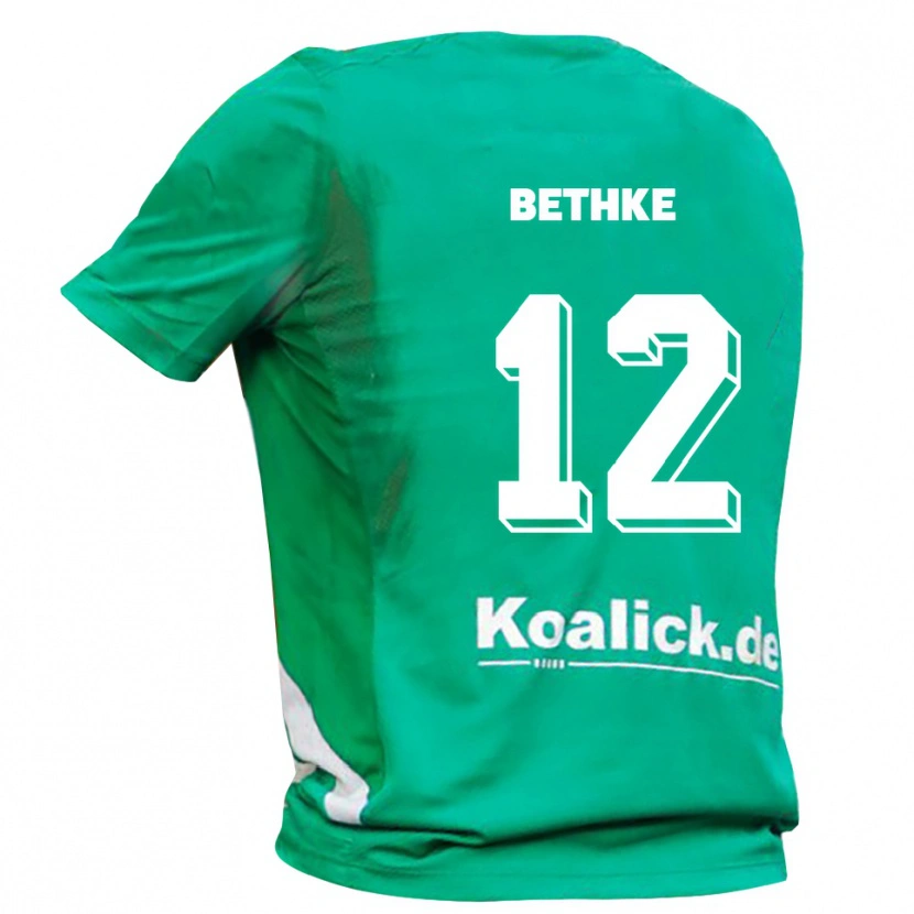 Danxen Dames Elias Bethke #12 Groen Wit Keepersshirt 2025/26 T-Shirt