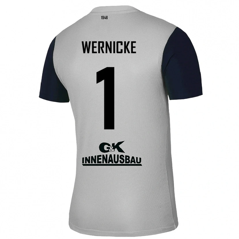 Danxen Dames Samuli Wernicke #1 Grijs Zwart Keepersshirt 2025/26 T-Shirt