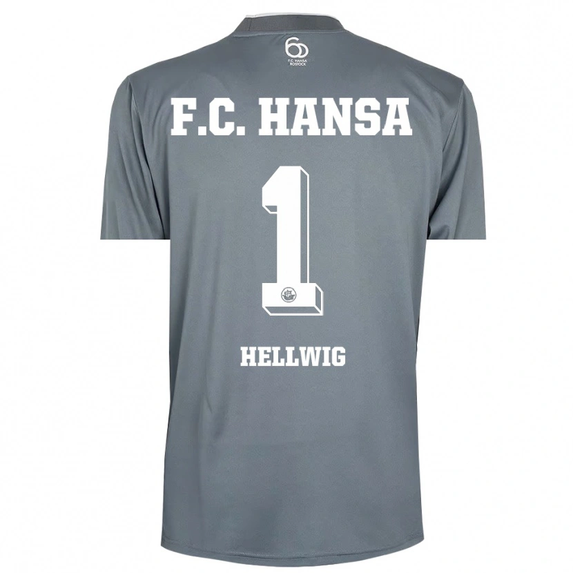 Danxen Dames Merle Hellwig #1 Lichtgrijs Wit Keepersshirt 2025/26 T-Shirt