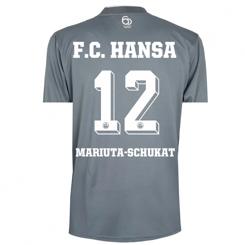 Danxen Dames Lara Mariuta-Schukat #12 Lichtgrijs Wit Keepersshirt 2025/26 T-Shirt