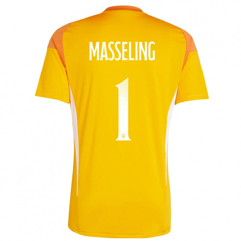 Danxen Dames Jihan Masseling #1 Oranje Wit Keepersshirt 2025/26 T-Shirt