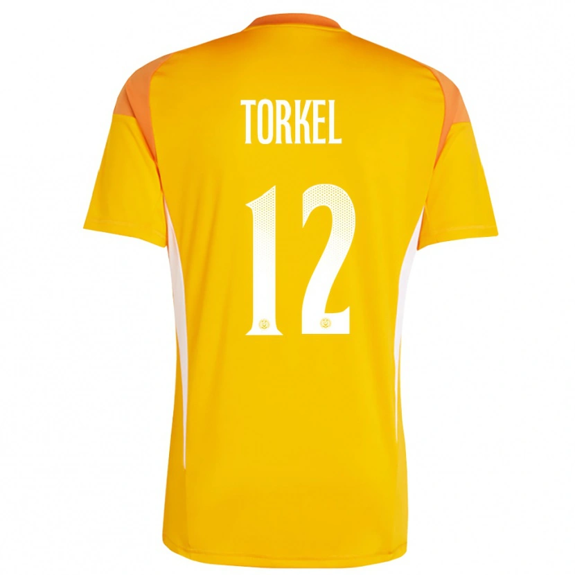 Danxen Dames Henri Torkel #12 Oranje Wit Keepersshirt 2025/26 T-Shirt