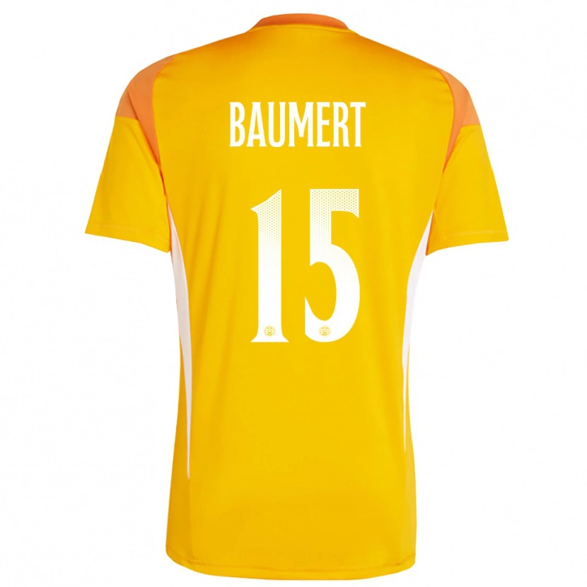 Danxen Dames Moritz Baumert #15 Oranje Wit Keepersshirt 2025/26 T-Shirt
