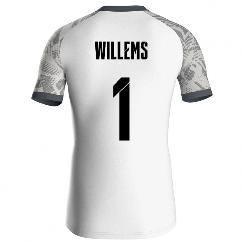 Danxen Dames Leon Willems #1 Grijs Wit Keepersshirt 2025/26 T-Shirt