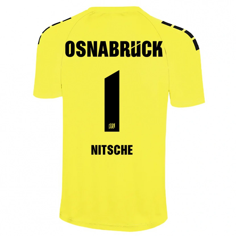 Danxen Dames Till Nitsche #1 Geel Zwart Keepersshirt 2025/26 T-Shirt