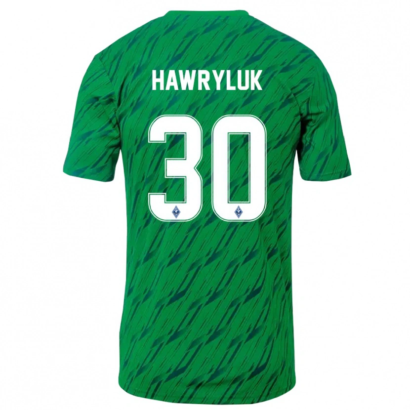 Danxen Dames Lucien Hawryluk #30 Groen Wit Keepersshirt 2025/26 T-Shirt