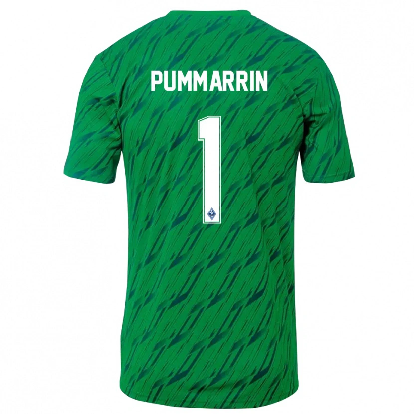 Danxen Dames Kritsana Pummarrin #1 Groen Wit Keepersshirt 2025/26 T-Shirt