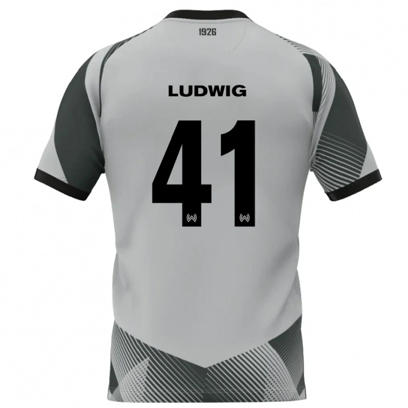 Danxen Dames Finn Ludwig #41 Lichtgrijs Wit Keepersshirt 2025/26 T-Shirt