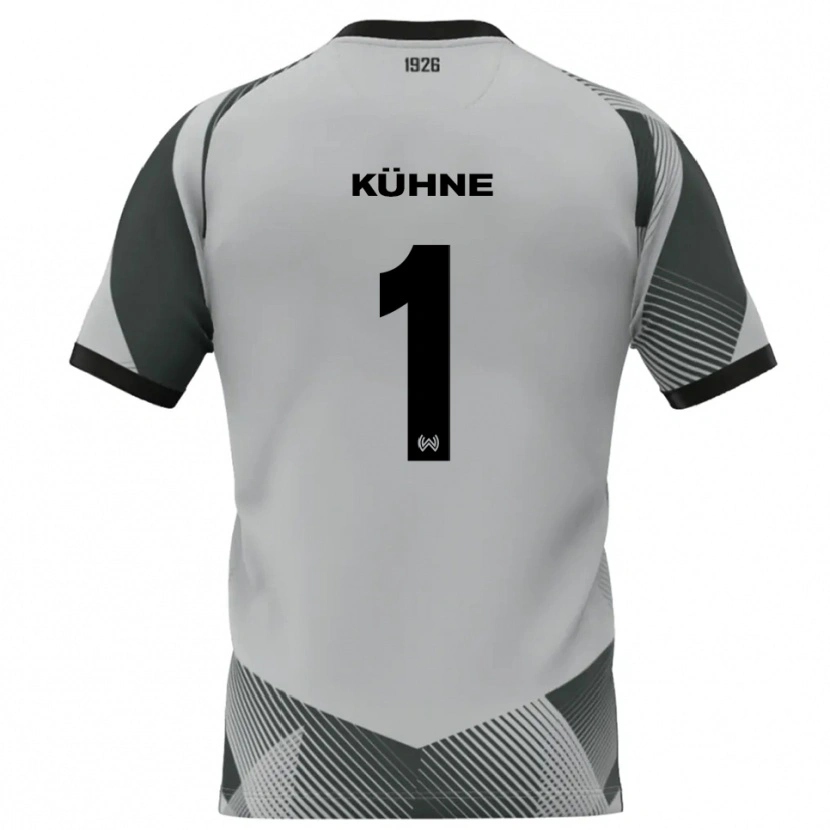 Danxen Dames Lars Kühne #1 Lichtgrijs Wit Keepersshirt 2025/26 T-Shirt