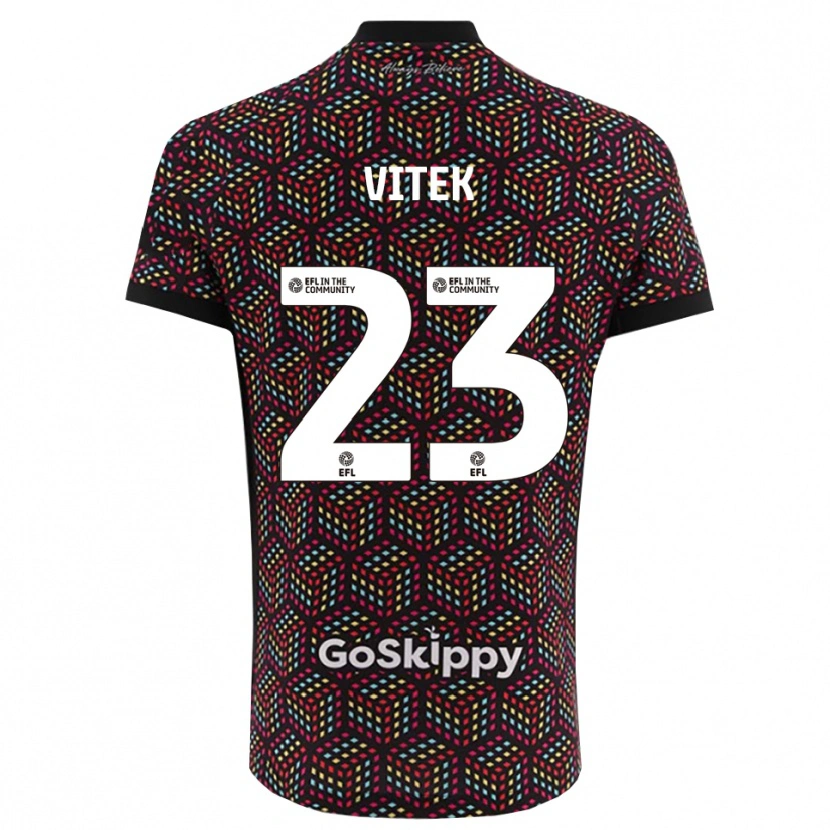 Danxen Dames Radek Vítek #23 Zwart Wit Keepersshirt 2025/26 T-Shirt
