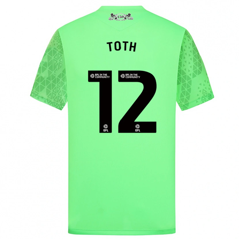 Danxen Dames Balázs Tóth #12 Fluorescerend Groen Keepersshirt 2025/26 T-Shirt